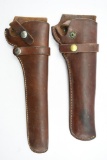 (2) Hunter/ Triple K Brown Leather Holsters