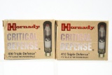 (2 Boxes) Hornady Triple Defense Flex Tip Expanding Slug 410 Gauge Ammunition - (20-Round Boxes)