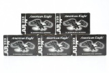 (5 Boxes) Federal American Eagle .223 Rem (5.56 NATO) Ammunition (20-Round Boxes)