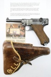 1941 WWII German, Mauser P.08 Luger - U.S. GI Bring-Back W/ Family Documentation, SN - 9814