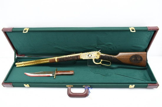 Winchester, 94AE, 45 Colt Cal., Lever-Action - Hancock Co. IL - Engraved 24K Gold - SN - 6371950