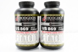 Hodgdon, US 869 Rifle Powder  - Factory Sealed - (2) 1 lbs. Containers