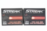 Ammo Inc. Streak Visual 9mm Luger - 147 Grain TMC - Factory New - (2) 20-Round Boxes