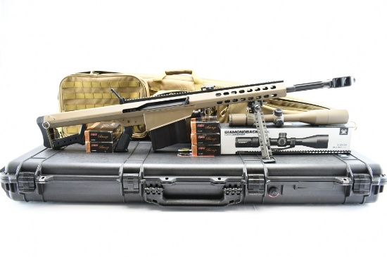 Barrett, Model 82A1, 50 BMG Cal., Semi-Auto (New-In-Box W/ Ammo, Cases & More), SN - AA011308