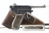 WWI Italian Glisenti, Model 1910, 9mm Glisenti Cal., Semi-Auto (W/ Holster & Magazine), SN - 874F