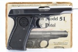 1920's Remington UMC, Model 51, 32 ACP Cal., Semi-Auto (W/ Original Paperwork), SN - PA63981