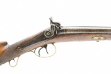 Early Unmarked, Highly Engraved, 12 Ga., Percussion Muzzleloading Shotgun