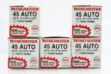 Winchester USA 45 Auto Ammunition - Factory New Case - 500 Rounds