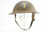 WWI U.S. 77th Infantry Division M1917 Brodie Helmet - Named - W/ Liner & Chinstrap