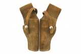 (2) Suede Leather Holsters - M2 14