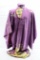 Japanese Kimono - Purple Silk W/ Fan - WWII GI Bring back