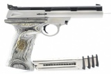 Smith & Wesson, 22S Stainless Target, 22 LR Cal., Semi-Auto (W/ Box & Magazines), SN - UAR3874
