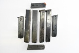 (8) 9mm Luger Caliber Magazines - Various Sizes