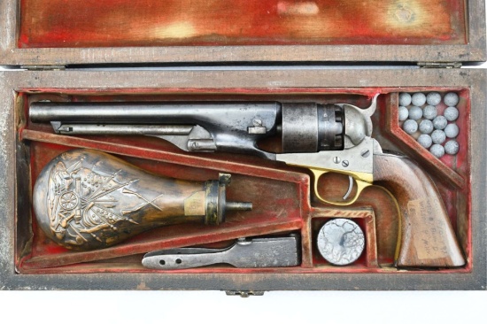 1863 Civil War, Colt Model 1860 Army, Cased/ Named/ With History, 44 Cal., Revolver, SN - 105492