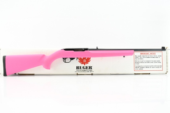 Ruger, 10/22 Carbine Pink Hogue, 22 LR Cal., Semi-Auto (New-In-Box), SN - 826-72129