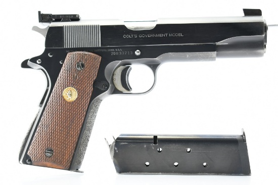 1982 Colt, MK IV '70 1911 - Custom Bullseye, 45 ACP, Semi-Auto (W/ Extra Magazine), SN - 70B33713