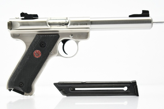 Ruger, MKIII Stainless 5.5", 22 LR Cal., Semi-Auto (W/ Box & Magazines), SN - 272-85918