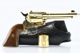1984 F.I.E., “Yellow Rose” Limited Edition (24K Gold), 22 LR/ Mag., Revolver (Holster), SN - TB51313