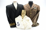 WWII U.S. Military Uniform/ Service Jackets/ Garrison Cap