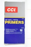 CCI #500 Small Pistol Primers - 800 Count