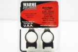 Warne 30MM Steel Scope Rings, New-In-Package