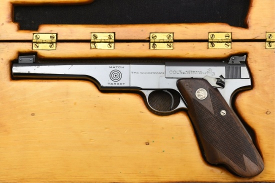 1939 Colt, Woodsman Match Target, First Series, 22 LR, Semi-Auto (W/ Case), SN - MT5675