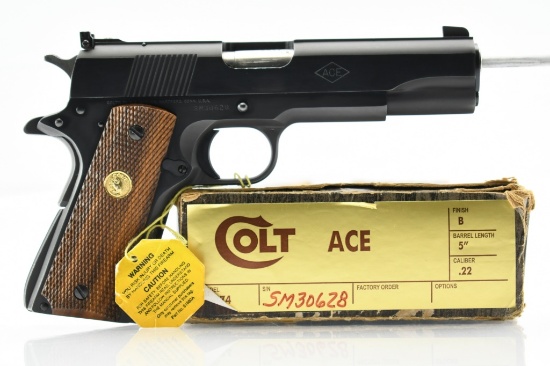 1980 Colt, Service Model Ace, 22 LR, Semi-Auto (W/ Box), SN - SM30628