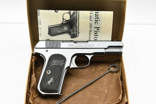 1925 Colt, 1903 Pocket Hammerless Type III, 32 ACP, Semi-Auto, (W/ Box), SN - 449895