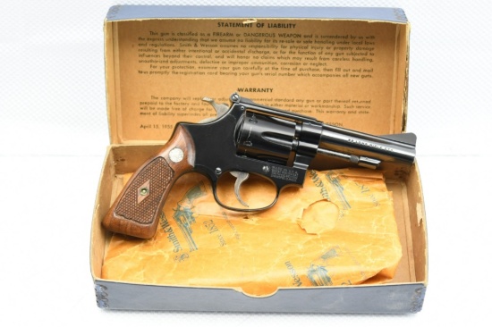 1956 Smith & Wesson, Model 43 "Airweight", 22 LR, Revolver (W/ Box), SN - 115596