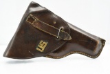 WWII Era Leather Small Pistol Holster - GI Bring Back