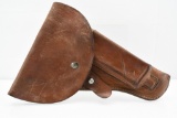 1950s Brown Leather Flap Holster - For CZ 52 Pistol