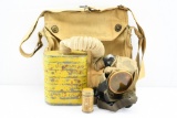 WWI British Small Box Respirator (Gas Mask) W/ Anti-Dinning Canister
