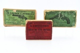 (3) Circa 1900 Ammunition/ Primer Boxes - With Some Ammo