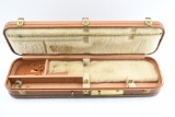 1950s Browning Brown Leather Luggage Case - For Over/ Under Shotgun