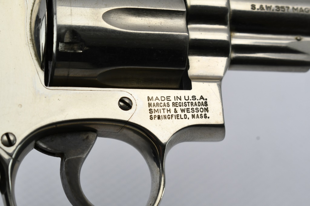 1982 Smith & Wesson, 19-5 Combat Magnum - Nickel | Proxibid