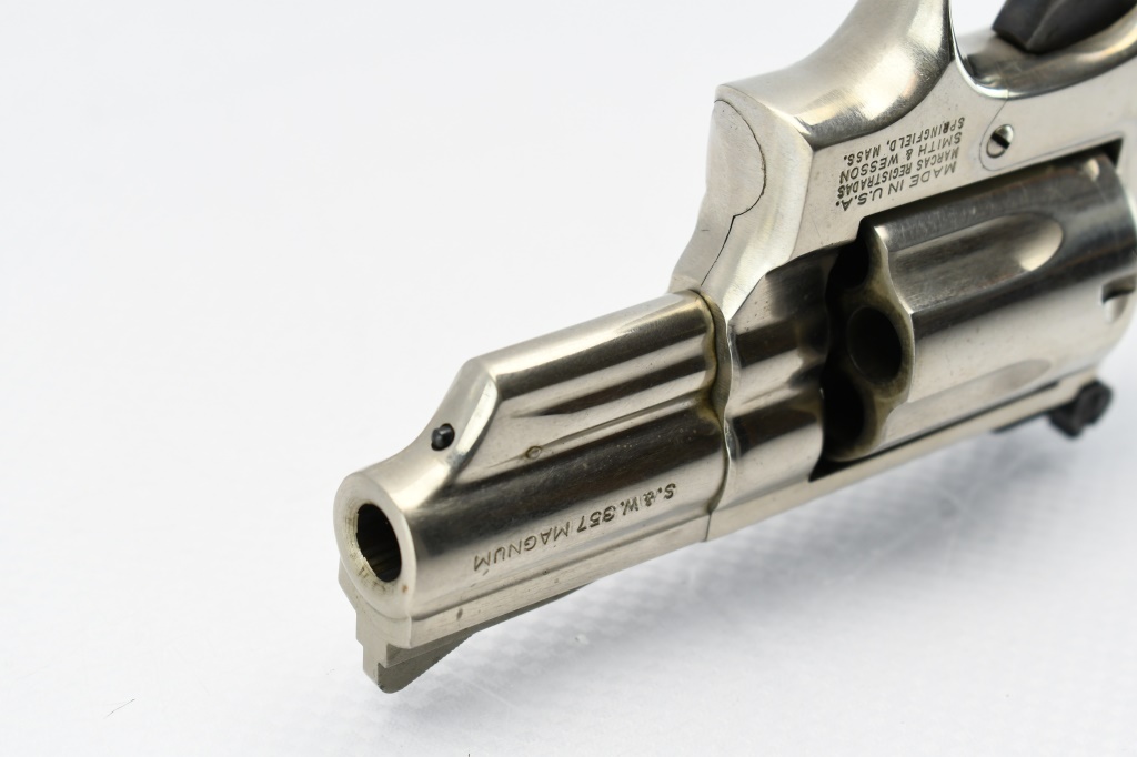 1982 Smith & Wesson, 19-5 Combat Magnum - Nickel | Proxibid