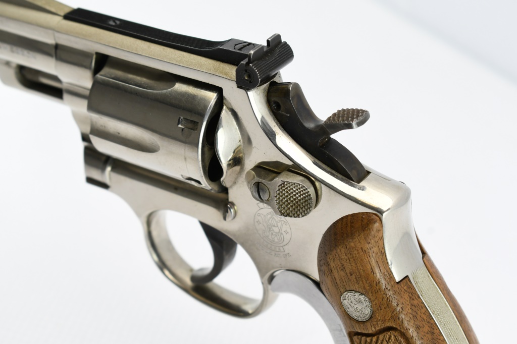 1982 Smith & Wesson, 19-5 Combat Magnum - Nickel | Proxibid