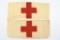 (2) WWII Red Cross/ Combat Medic Armbands