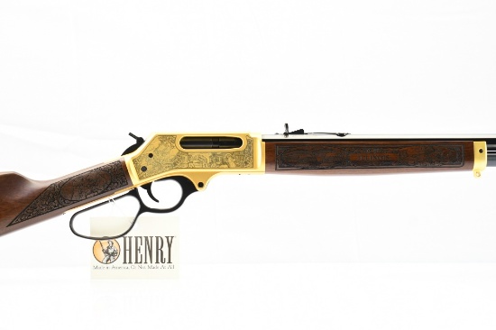 Henry, 1 Of 10 Brass Engraved "Illinois Edition", 45-70 Govt., Lever-Action (W/ Box), SN - FFSB17906