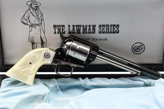 1969 Colt, 1 Of 500 - SAA Lawman Series "Wild Bill" Hickok, 22 LR, Revolver (W/ Case), SN - 1191WB