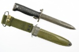 1960s U.S. Columbus Milpar M5A1 Bayonet W/ Scabbard - For M1 Garand