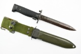 1960s Danish M/62 (M5A1) Bayonet W/ Scabbard - For M1 Garand