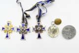 (6) WWII German Crosses/ Pin/ Award/ Button