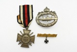 (3) WWI German Cross/ Pin/ Badge