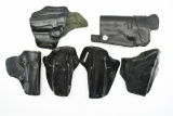 (6) Black Leather Holsters