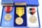 (3) U.S. Service Medals W/ Ribbons & Boxes