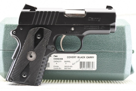Para, Covert Black Carry PXT LDA, 45 ACP, Semi-Auto (W/ Case & Magazines), SN - P149281