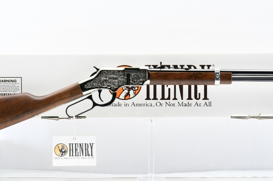 Henry, Silver Eagle - Engraved Nickel, 22 LR, Lever-Action (NIB), SN - SE008515