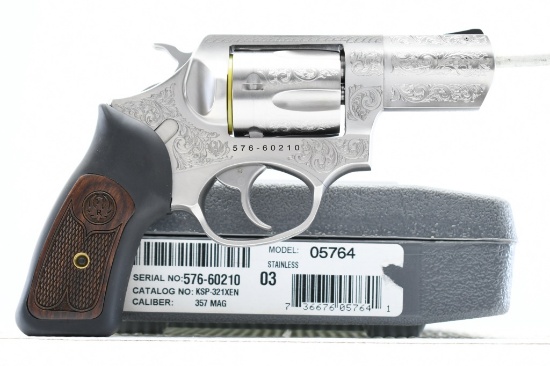 1 Of 1000 - Ruger, SP101 - Deluxe Engraved Talo Exclusive, 357 Mag., Revolver (NIB), SN - 576-60210