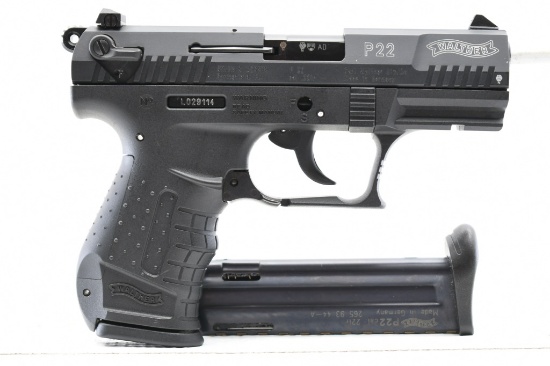 Walther, P22 (3.42"), 22 LR, Semi-Auto (W/ Hardcase), SN - L029114